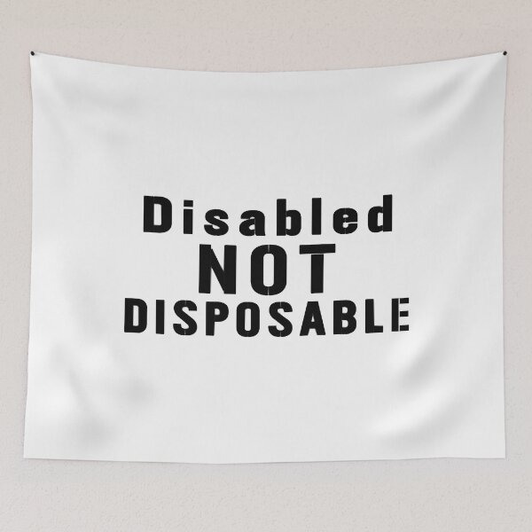 Item preview, Disabled NOT Disposable Unisex Design designed and sold by JezenbelLuiz.