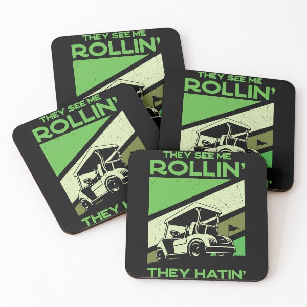 Item preview, Funny Golfer Gift: They See Me Rollin' They Hatin' Golf Cart Retro Vintage - Golfing Golf Lover designed and sold by Adexyl.