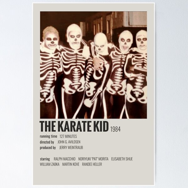 Aperçu de l'œuvre Le Karaté Kid (1984) créée et vendue par MoviePolaroid.
