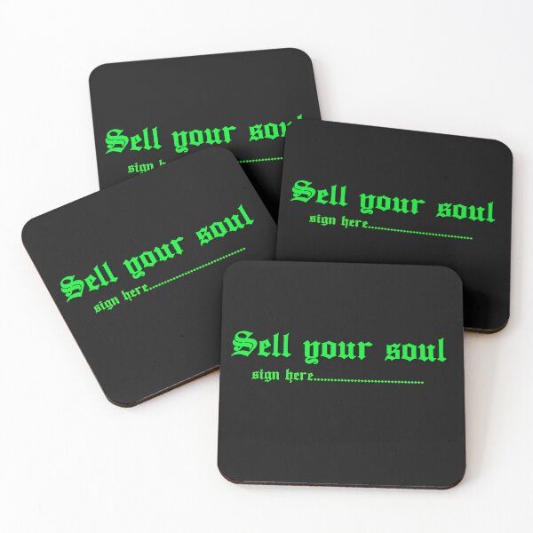 Item preview, Sell your soul - sign here green designed and sold by Kimbeere.