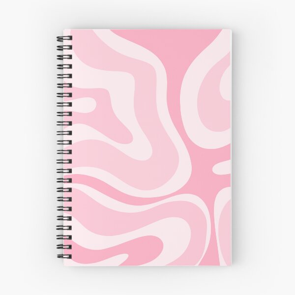 Item preview, Modern Retro Liquid Swirl Abstract in Pretty Pastel Pink designed and sold by kierkegaard.