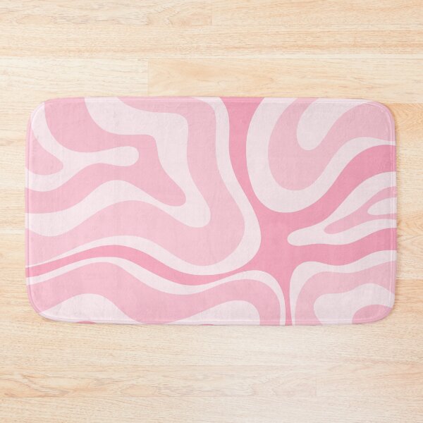 Item preview, Modern Retro Liquid Swirl Abstract in Pretty Pastel Pink designed and sold by kierkegaard.