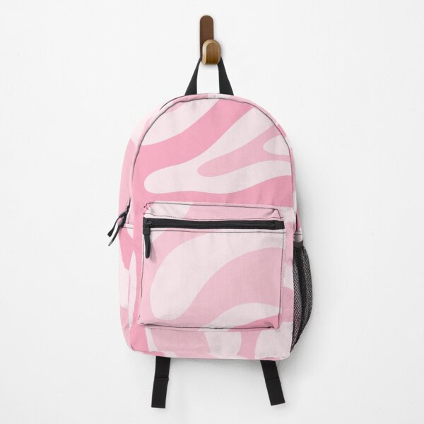 Item preview, Modern Retro Liquid Swirl Abstract in Pretty Pastel Pink designed and sold by kierkegaard.