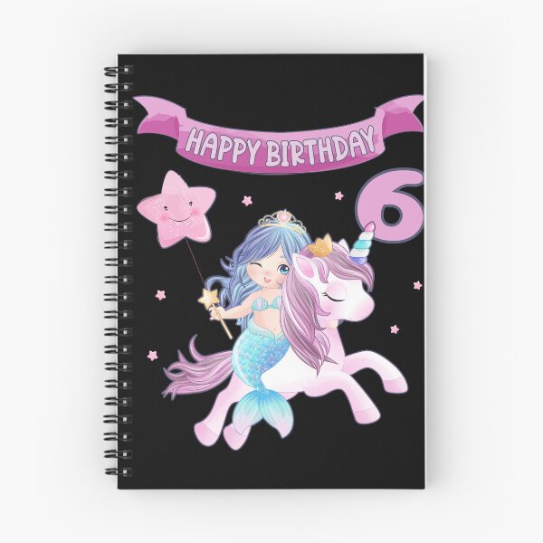 Item preview, 6th Birthday - Mermaid with Unicorn Girl  designed and sold by Shirt-Designs.