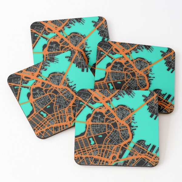 Item preview, Boston Map, Art Design designed and sold by IvonDesign.