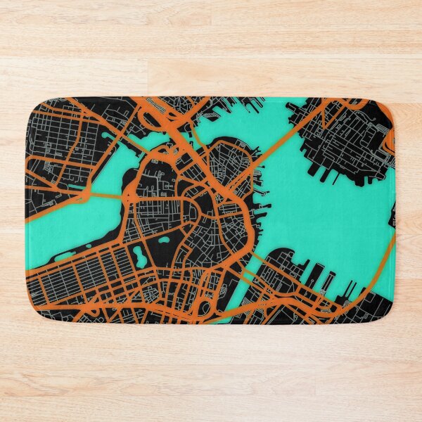 Artikelvorschau, Boston-Karte, Kunstdesign entworfen und verkauft von IvonDesign.