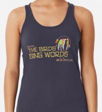 Tiki Room-Where the Birds Sing Words Women's Tank Top