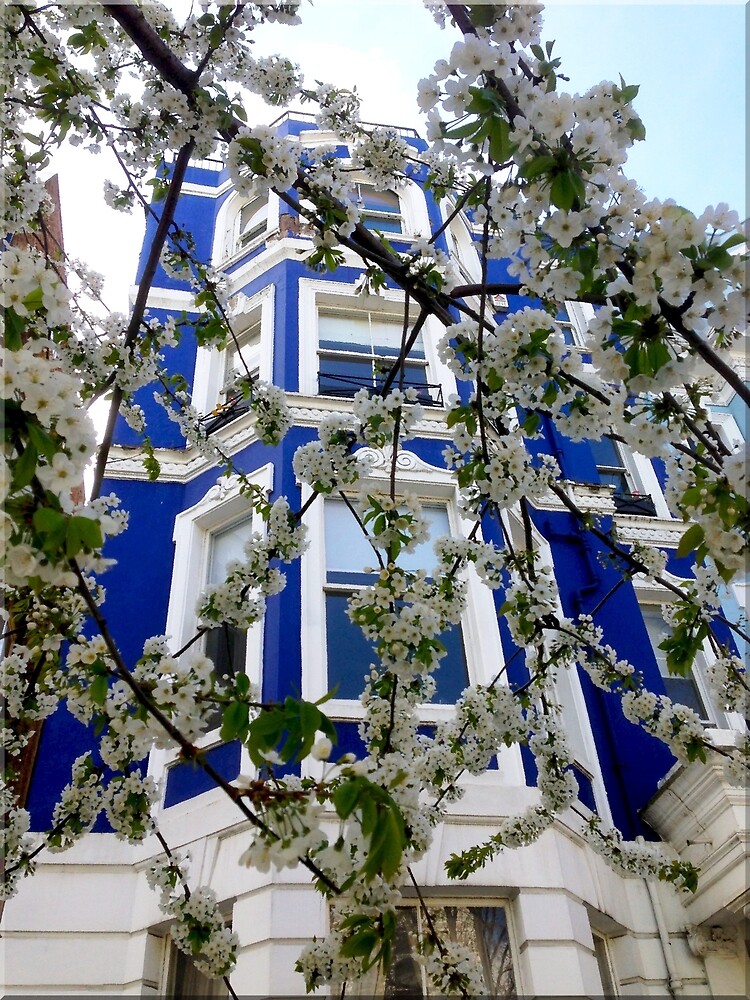 "Blue House in Notting Hill" Art Print for Sale by OliverTriebel