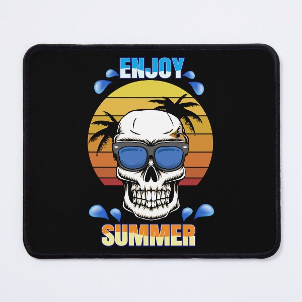 Item preview, Enjoy Summer - A design with a skull, palm trees and the slogan Enjoy Summer designed and sold by velisani.