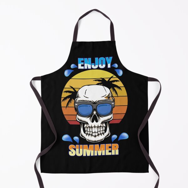 Item preview, Enjoy Summer - A design with a skull, palm trees and the slogan Enjoy Summer designed and sold by velisani.