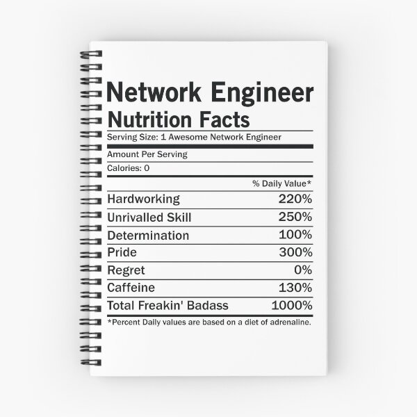 Item preview, Network Engineer Nutrition Facts designed and sold by woodesigner.