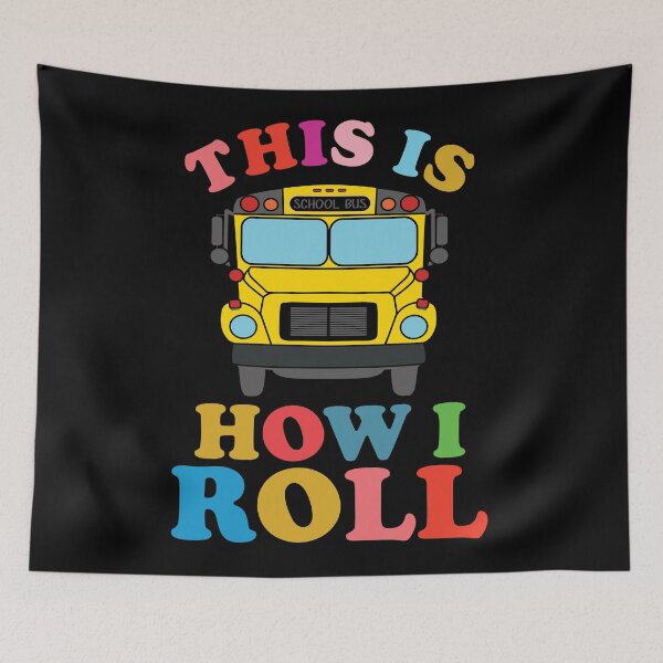 Item preview, Funny School Bus Driver Gift: This Is How I Roll Bus Driver Retro Vintage - School Bus Lover designed and sold by Adexyl.