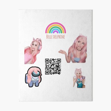 Belle Delphine minecraft  Art Board Print for Sale by bestizeyy