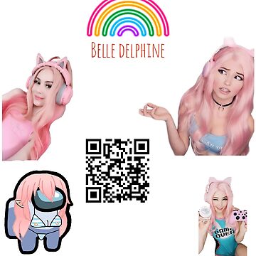 Belle Delphine minecraft  Sticker for Sale by bestizeyy