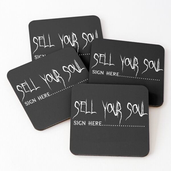 Item preview, Sell your soul - Sign here white designed and sold by Kimbeere.