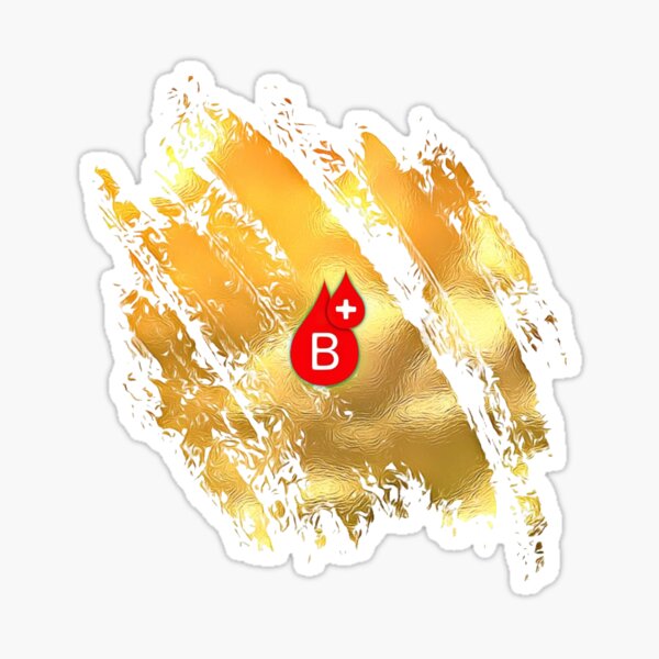 "B Positive" Sticker For Sale By DrawingAndText | Redbubble