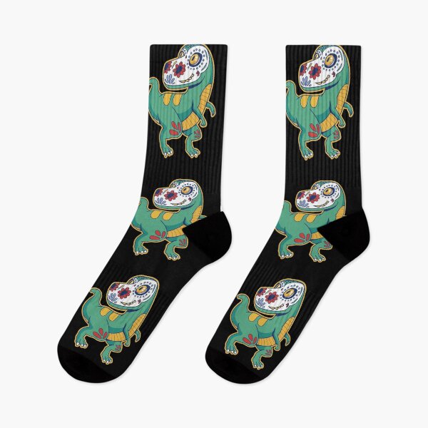 Item preview, Mexican Dinosaur Sugar Skull designed and sold by DerSenat.