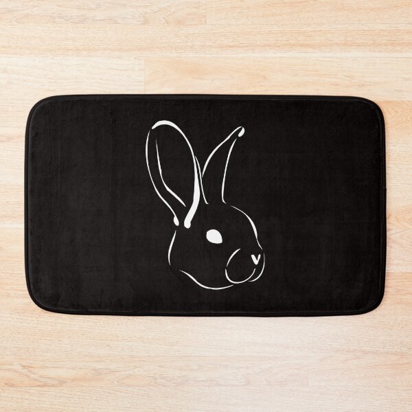 Item preview, Rabbit lineart white designed and sold by AmonRa16.