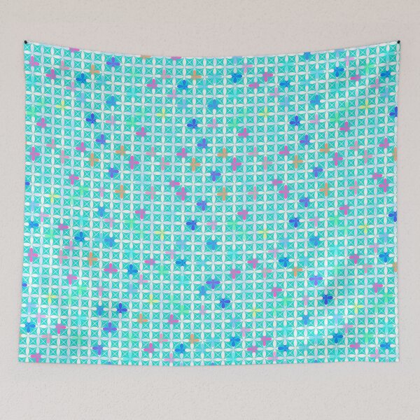 Item preview, Hypnotic multicolour square pattern designed and sold by contegaga.