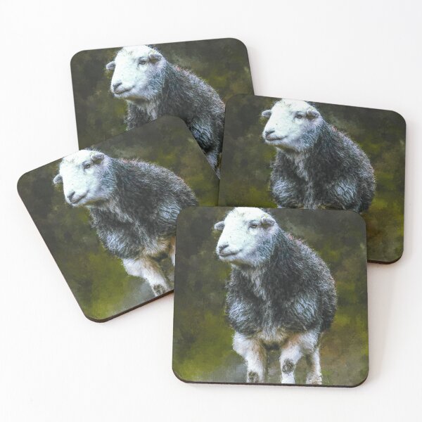 Item preview, Herdwick Sheep Oil Paint, Grey And White Herdwick Sheep, Herdwick Wool Sheep, Fluffy UK Herdwicks Sheep designed and sold by Paintcorner.