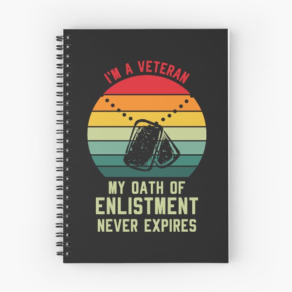 Item preview, I am a Veteran – My Oath of Enlistment Never Expires designed and sold by Lonesome-Fox.
