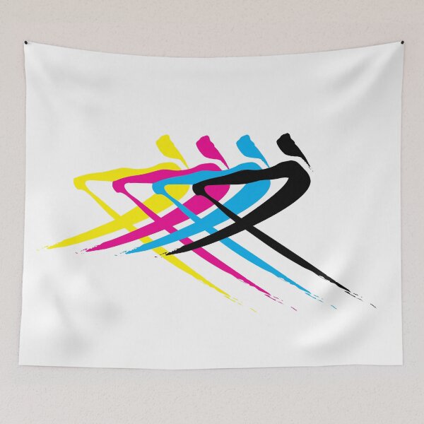 Item preview, Rower in CMYK ink 4 designed and sold by Tam-Ara.