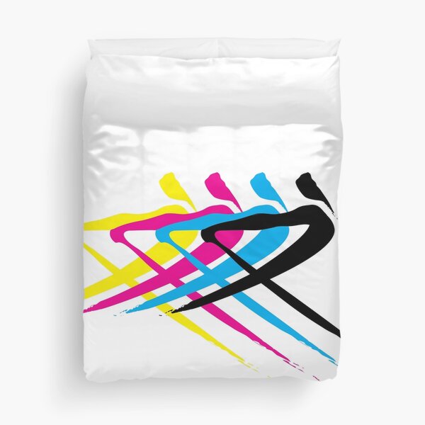 Item preview, Rower in CMYK ink 4 designed and sold by Tam-Ara.