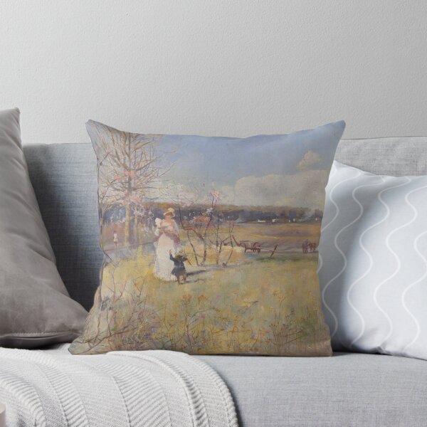 Item preview, Mother and Child in nature vintage painting designed and sold by Vintage Designs +.