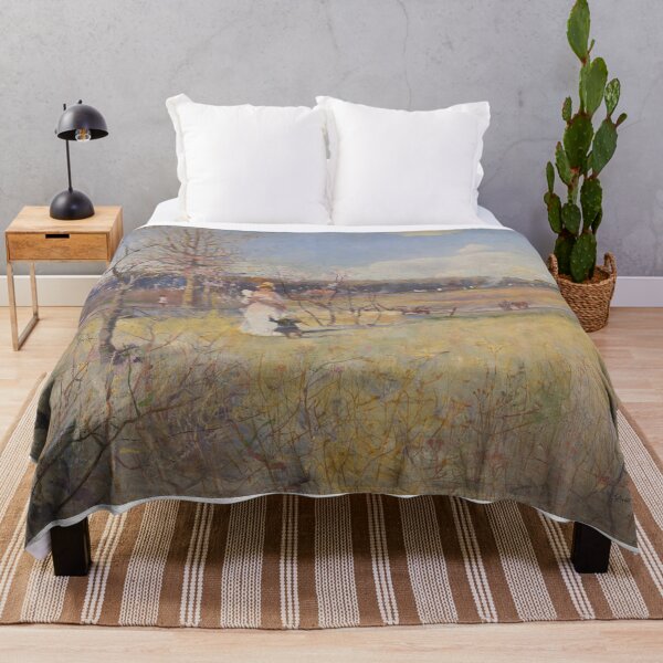 Item preview, Mother and Child in nature vintage painting designed and sold by Vintage Designs +.