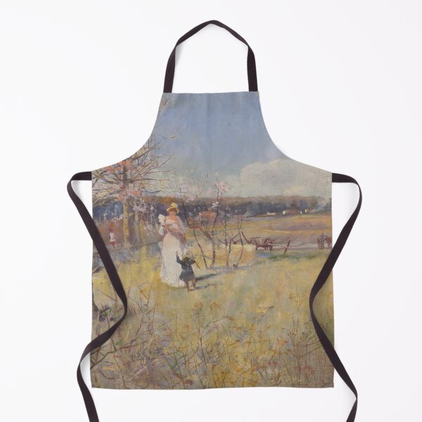 Item preview, Mother and Child in nature vintage painting designed and sold by Vintage Designs +.