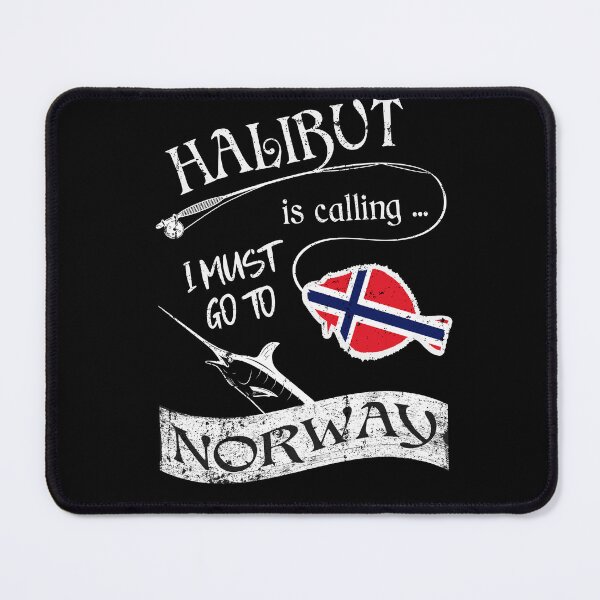 Item preview, Norway Fishing  - Halibut is Calling I Must Go  designed and sold by Shirt-Designs.