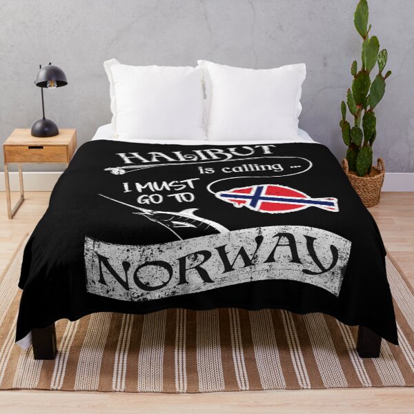 Item preview, Norway Fishing  - Halibut is Calling I Must Go  designed and sold by Shirt-Designs.