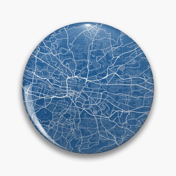 Item preview, Glasgow City Map of Scotland - Blueprint designed and sold by deMAP.