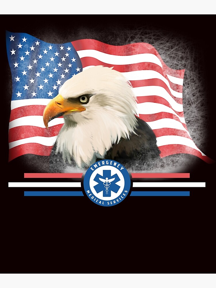 Paramedic T-Shirt American Flag Independence Day Emt Ems Usa Paramedic T-Shirt American Flag Independence Day Emt Ems Usa