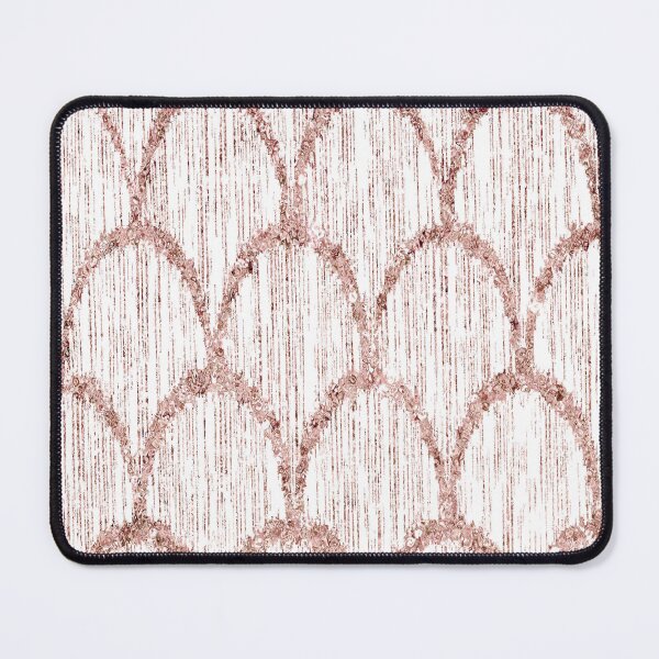 Item preview, Rose Gold Pink Sparkle Faux Glitter Mermaid Scales designed and sold by GMM DESIGNS.
