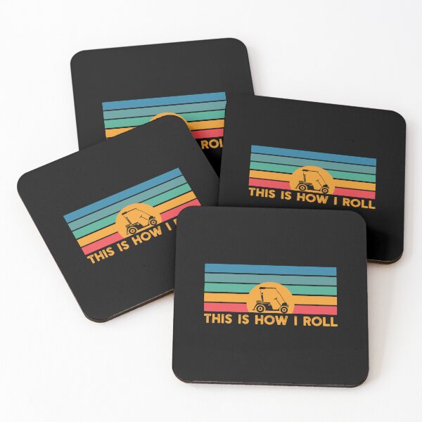Item preview, Funny Golfer Gift: This Is How I Roll Golf Cart Retro Vintage - Golfing Golf Lover designed and sold by Adexyl.