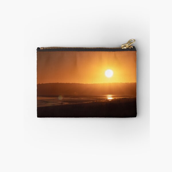 Item preview, Swansea Beach Orange Sun landscape designed and sold by BadgerCastle.