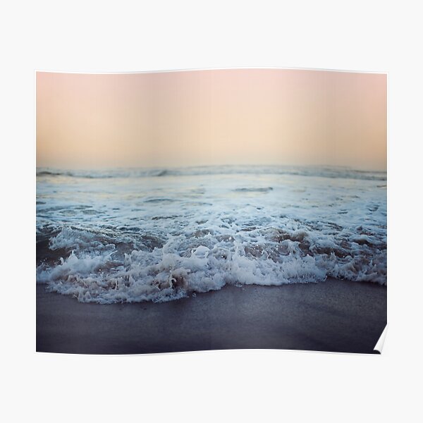 Crash into Me - Ocean Photograph of the Oregon Coast Poster