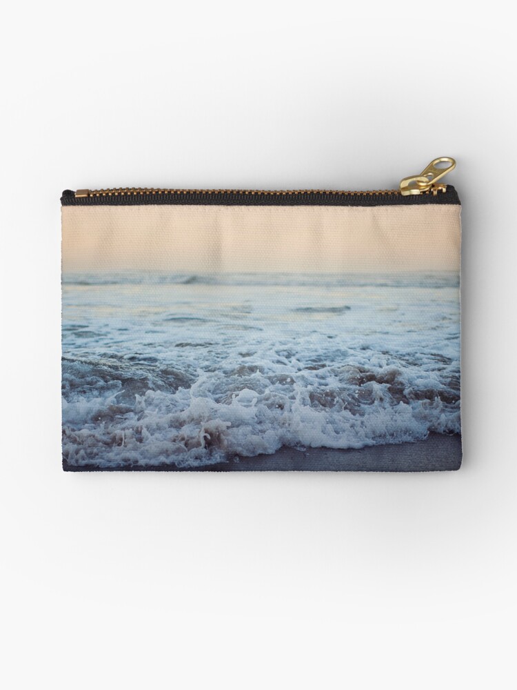 Thumbnail 1 of 4, Zipper Pouch, Crash into Me - Ocean Photograph of the Oregon Coast designed and sold by Leah Flores.