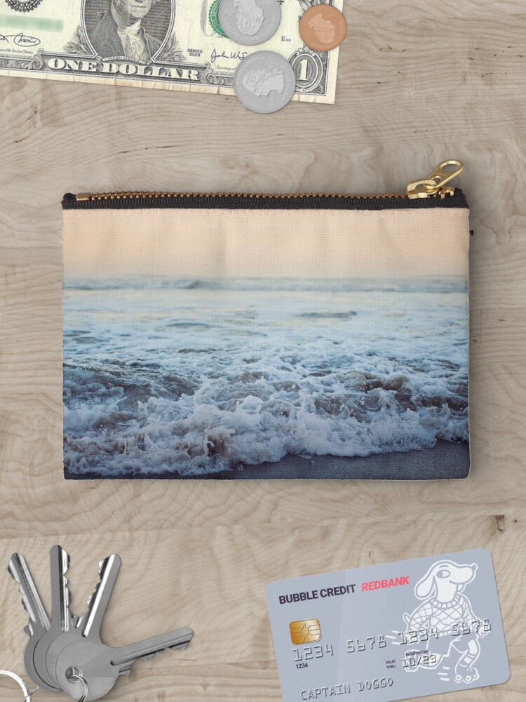 Thumbnail 3 of 4, Zipper Pouch, Crash into Me - Ocean Photograph of the Oregon Coast designed and sold by Leah Flores.