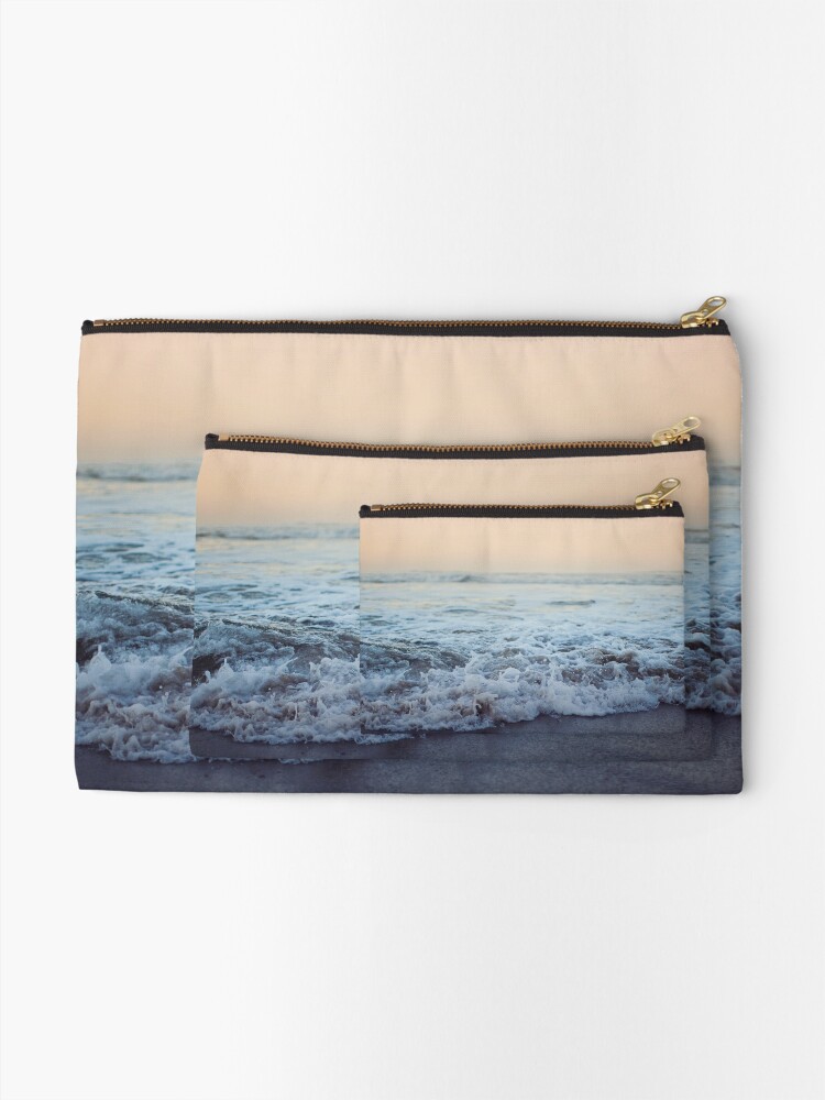 Thumbnail 2 of 4, Zipper Pouch, Crash into Me - Ocean Photograph of the Oregon Coast designed and sold by Leah Flores.