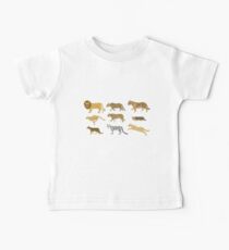 Big Cats - Die Kinderschau - Pixel Art Baby T-Shirt