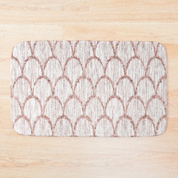Item preview, Rose Gold Pink Sparkle Faux Glitter Mermaid Scales designed and sold by GMM Designs.