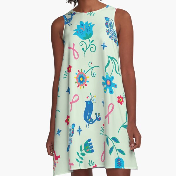 Breast Cancer Hope A-Line Dress