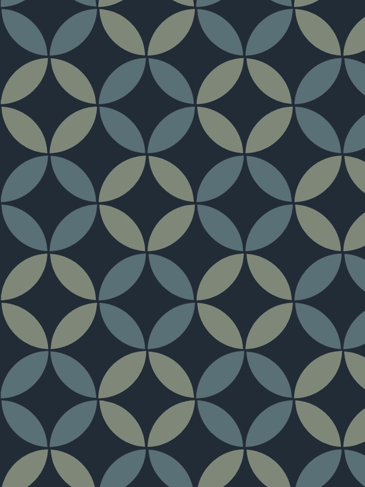 Dark Green Simple Clean Indonesian Batik Pattern by ddpvk