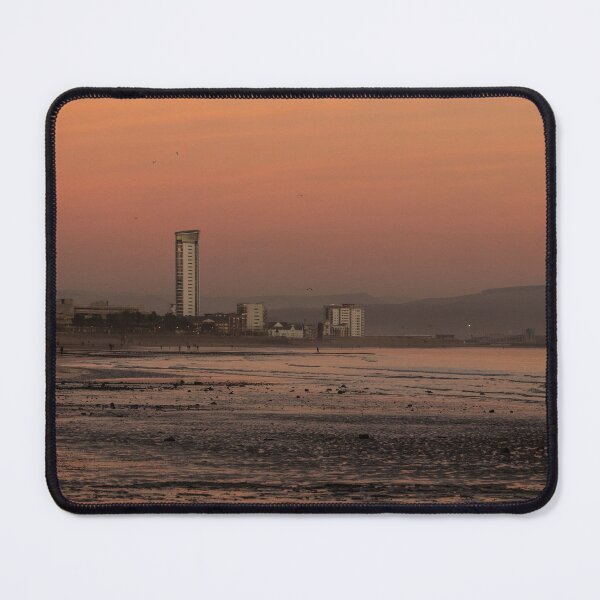 Item preview, Swansea Pink and Orange Sunset designed and sold by BadgerCastle.