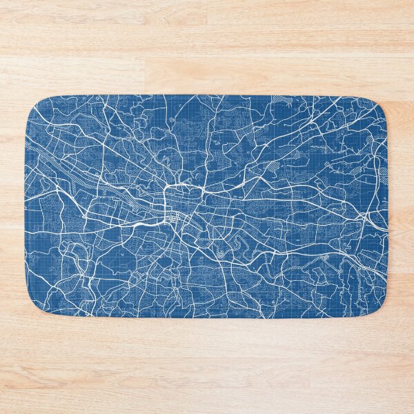 Item preview, Glasgow City Map of Scotland - Blueprint designed and sold by deMAP.