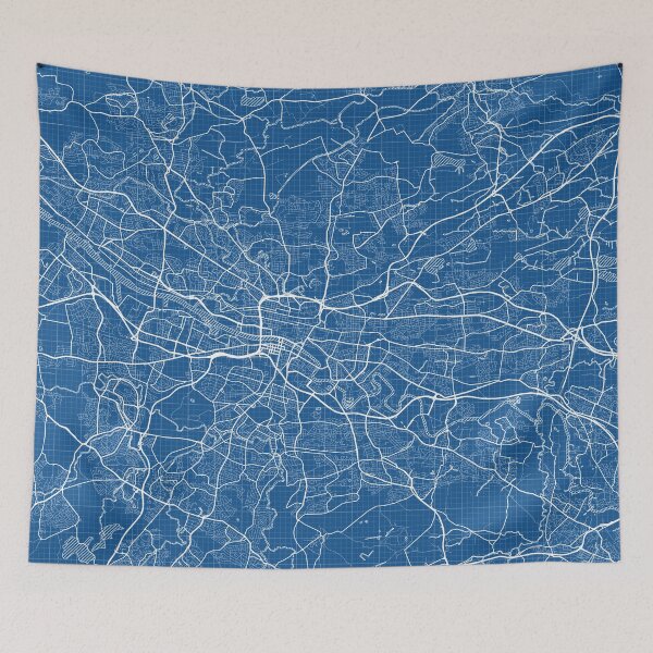 Item preview, Glasgow City Map of Scotland - Blueprint designed and sold by deMAP.
