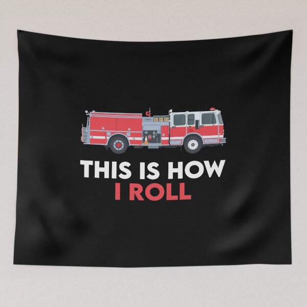 Item preview, Funny Firefighter Gift: This Is How I Roll Firetruck Retro Vintage - Firefighter Firetruck Driver designed and sold by Adexyl.