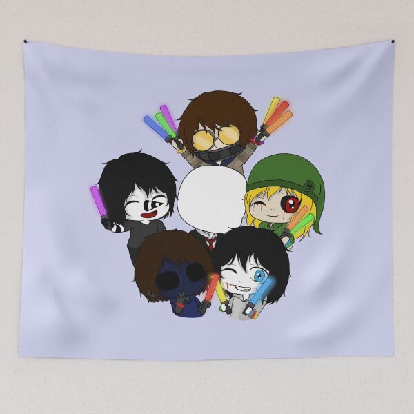 Item preview, creepypasta boys party designed and sold by EveryCuteThings.